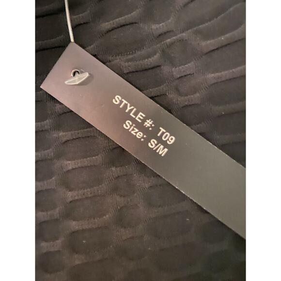 New Mix Womens pull on stretch black leggings, 27" inseam, size Small/Medium - Picture 5 of 5